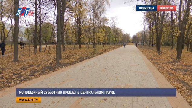 Молодежный субботник прошел в Центральном парке