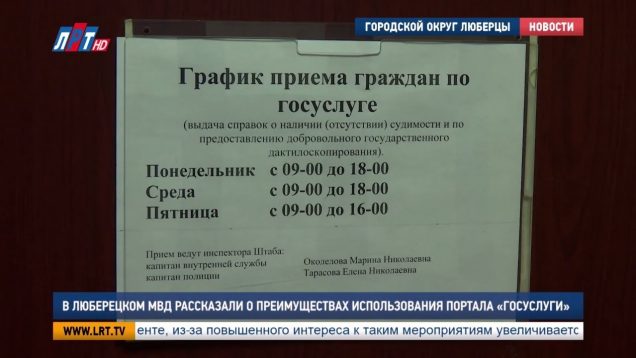 В люберецком МВД рассказали о преимуществах использования портала «Госуслуги»