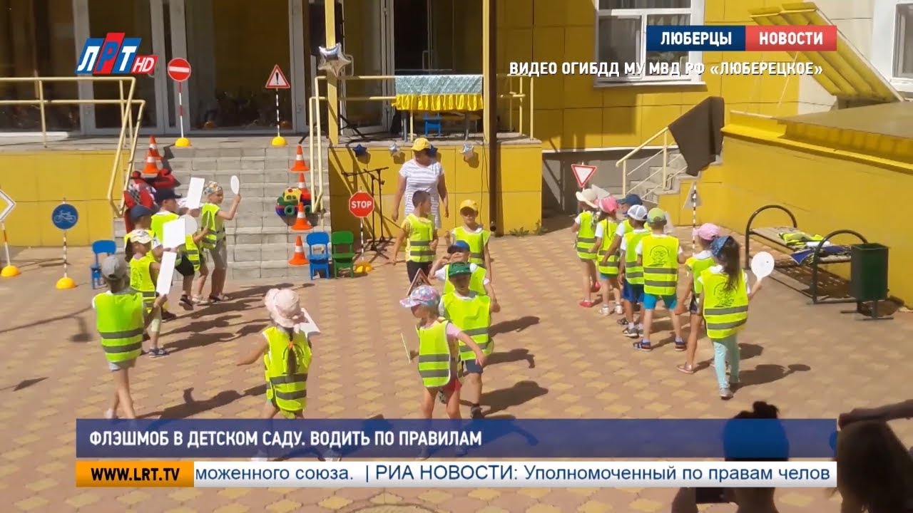 Флешмоб в детском саду. Водить по правилам