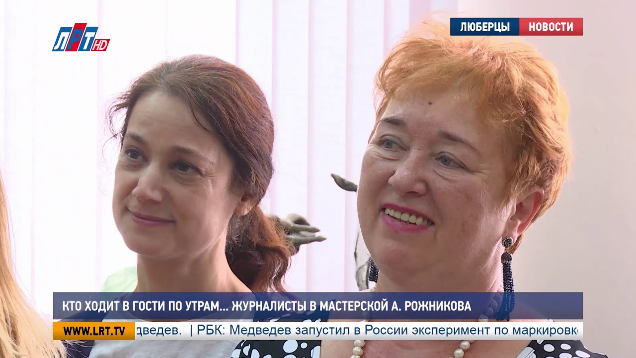 Кто ходит в гости по утрам… Журналисты в мастерской А. Рожникова