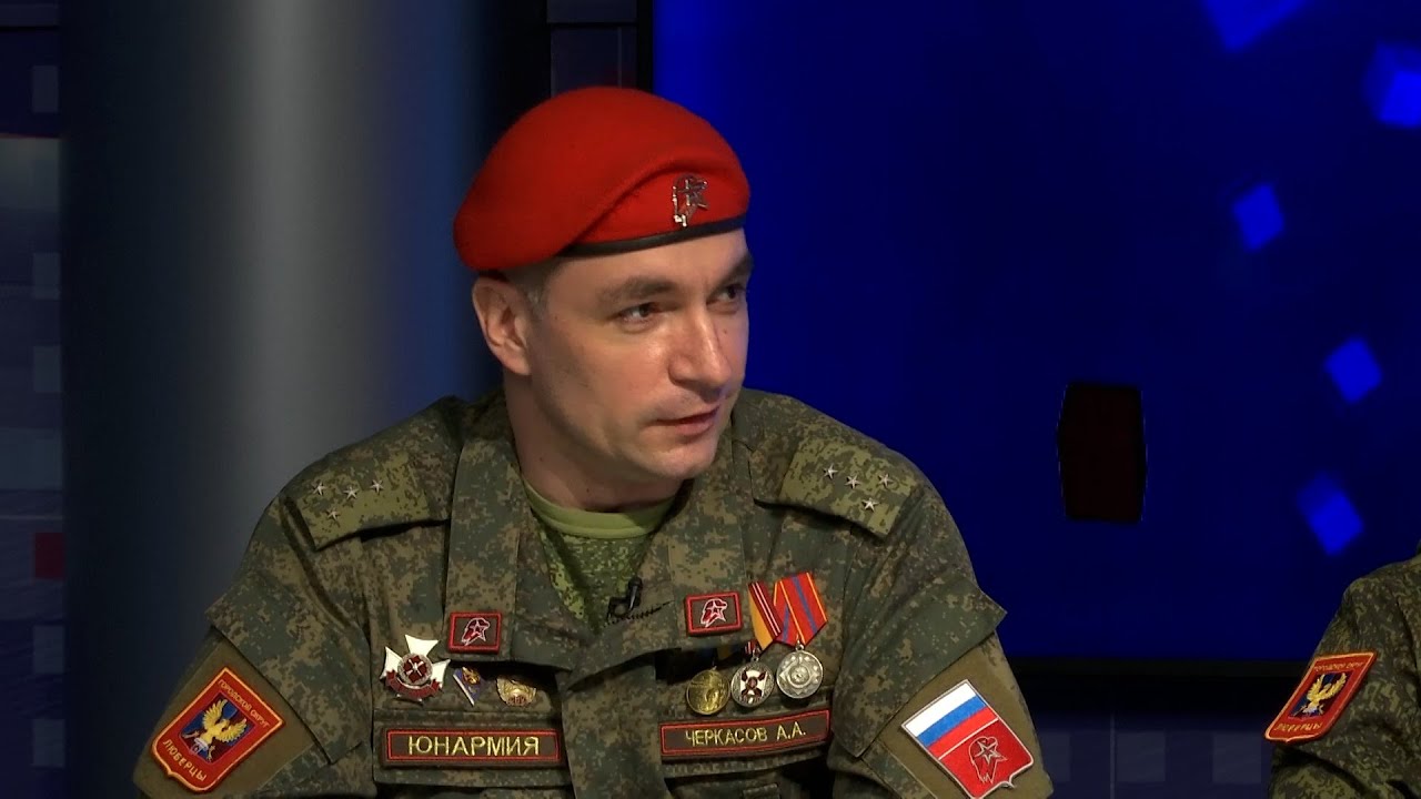 Алексей Черкасов, Адилет Кельдибеков, Ангелина Гриневицкая и Анна Филимонова в программе “Открытый диалог” от 23 февраля 2022 г.