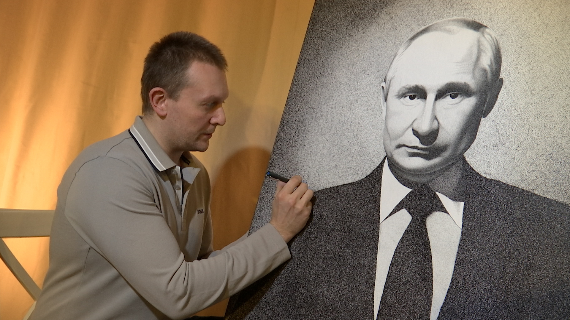 2404_03_02 Люберчанин создал портрет Путина из миллионов чернильных точек
